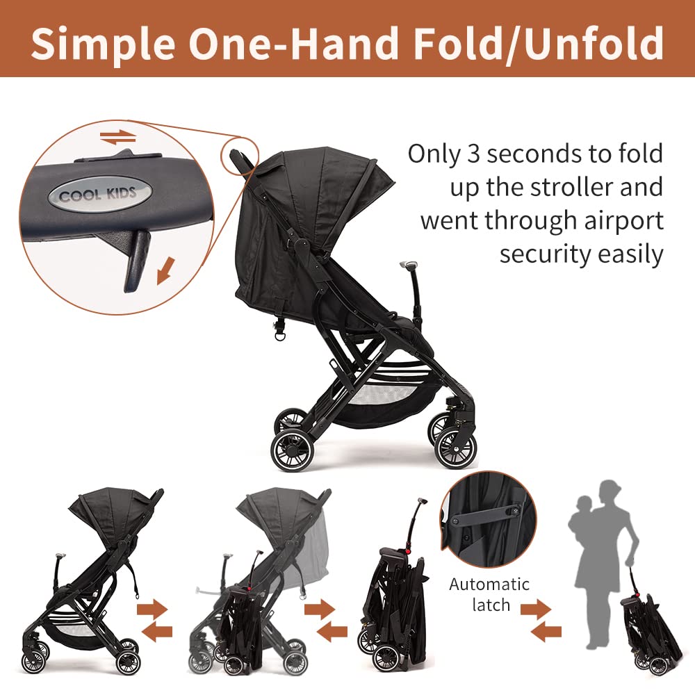 Fold And Unfold Compact Stroller
